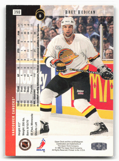 1994-95 Upper Deck #398 Bret Hedican