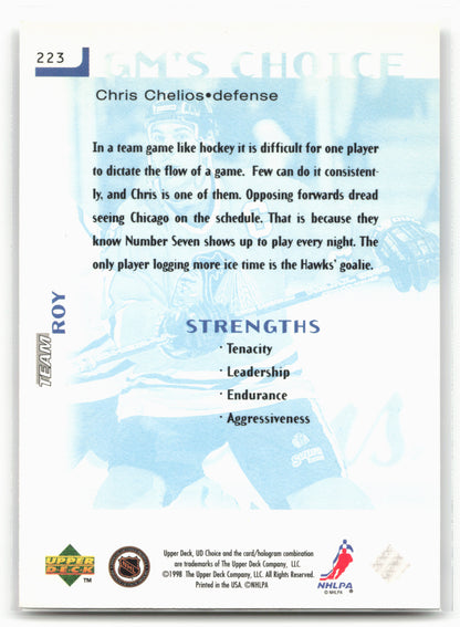1998-99 UD Choice #223 Chris Chelios