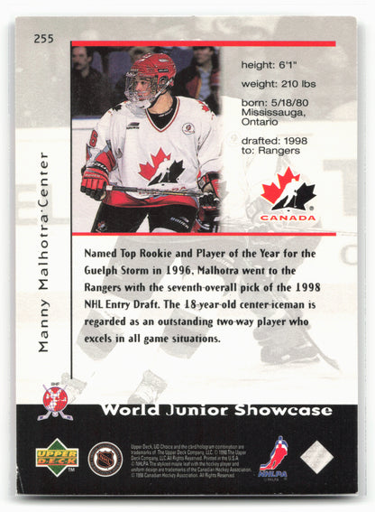 1998-99 UD Choice #255 Manny Malhotra