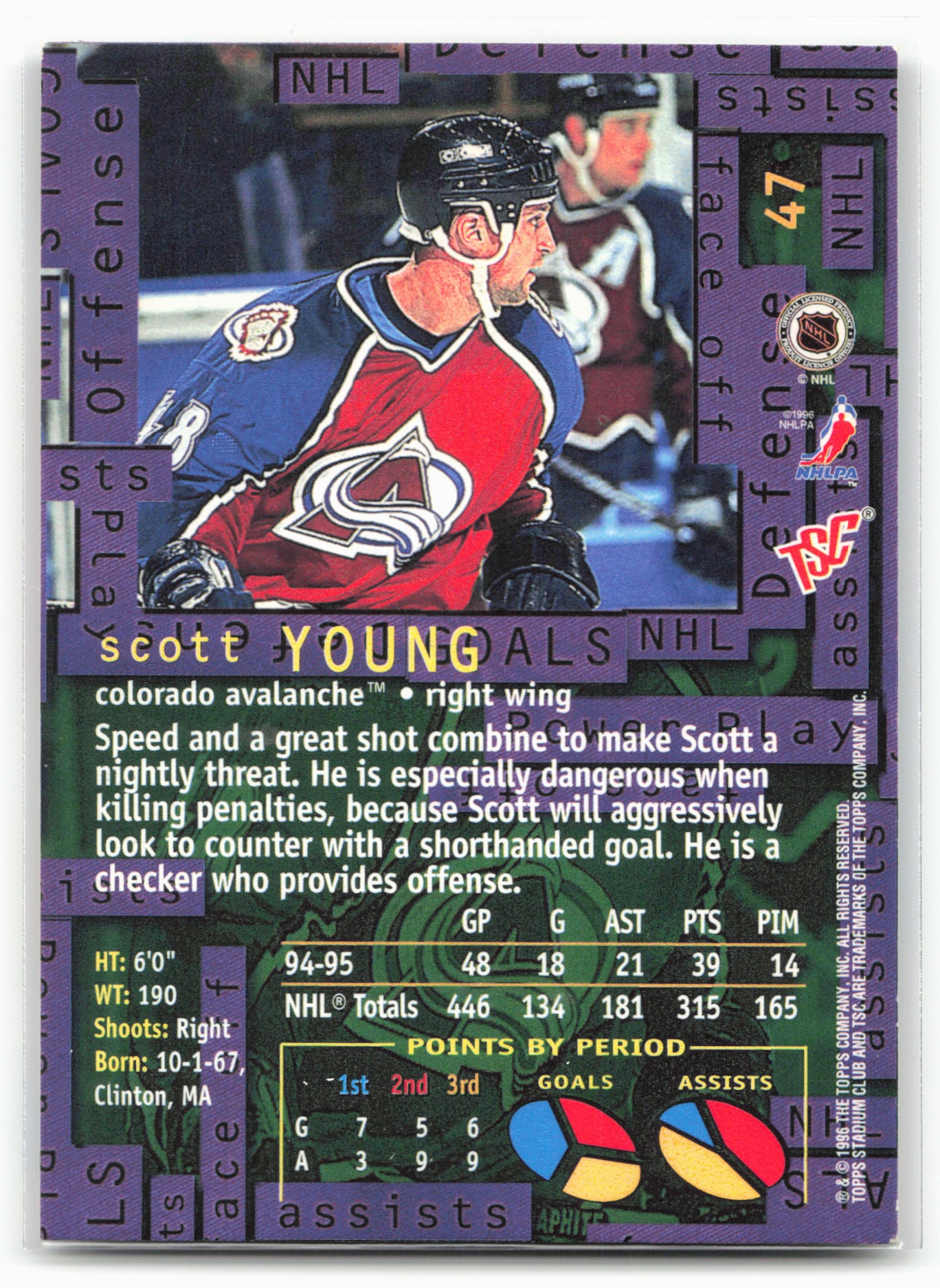 1995-96 Stadium Club #47 Scott Young