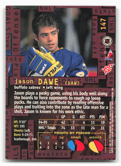 1995-96 Stadium Club #147 Jason Dawe