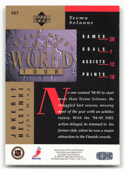 1994-95 Upper Deck #557 Teemu Selanne