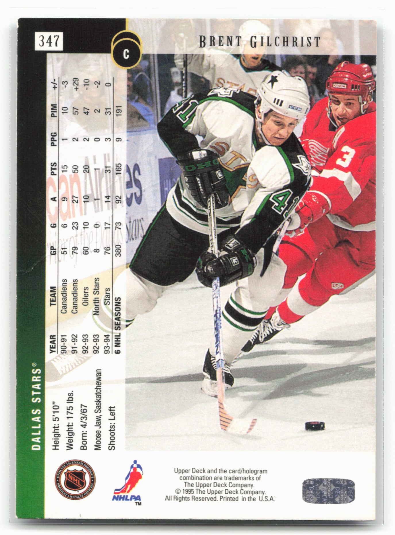 1994-95 Upper Deck #347 Brent Gilchrist
