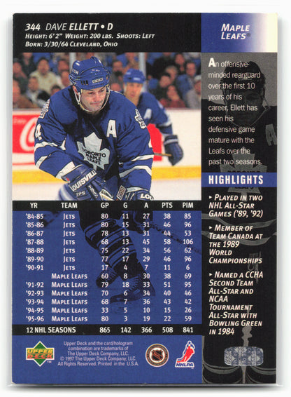 1996-97 Upper Deck #344 Dave Ellett