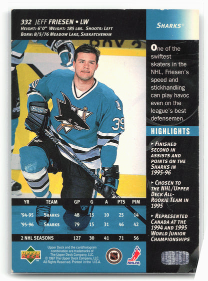 1996-97 Upper Deck #332 Jeff Friesen