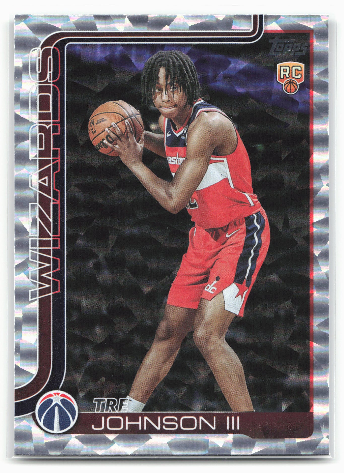 2025-26 Topps #206 Tre Johnson III Crackleboard 25001