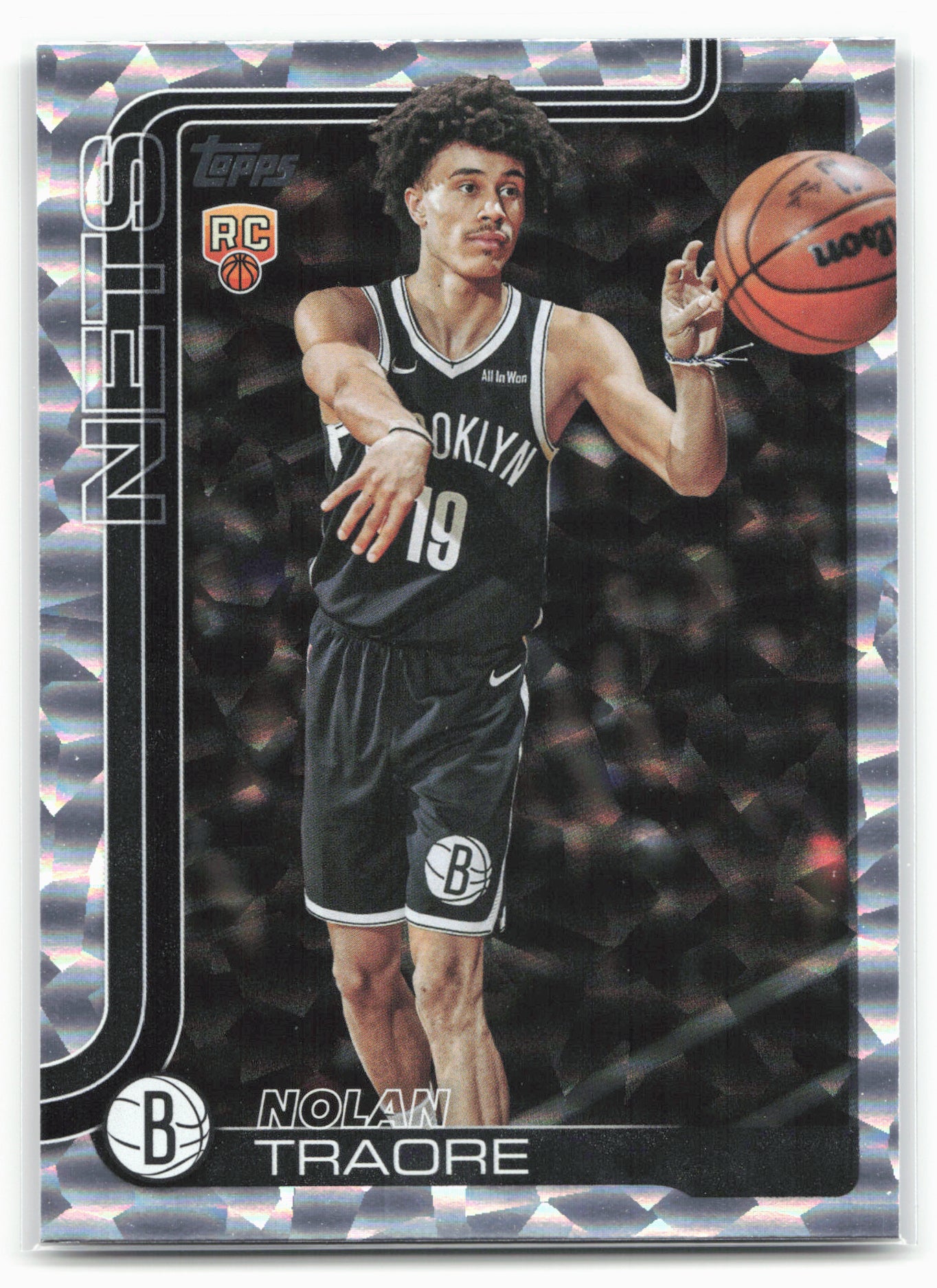 2025-26 Topps #219 Nolan Traore Crackleboard 25014