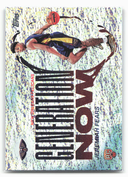 2025-26 Topps #GN-7 Jeremiah Fears Generation Now Holo Foil 25018