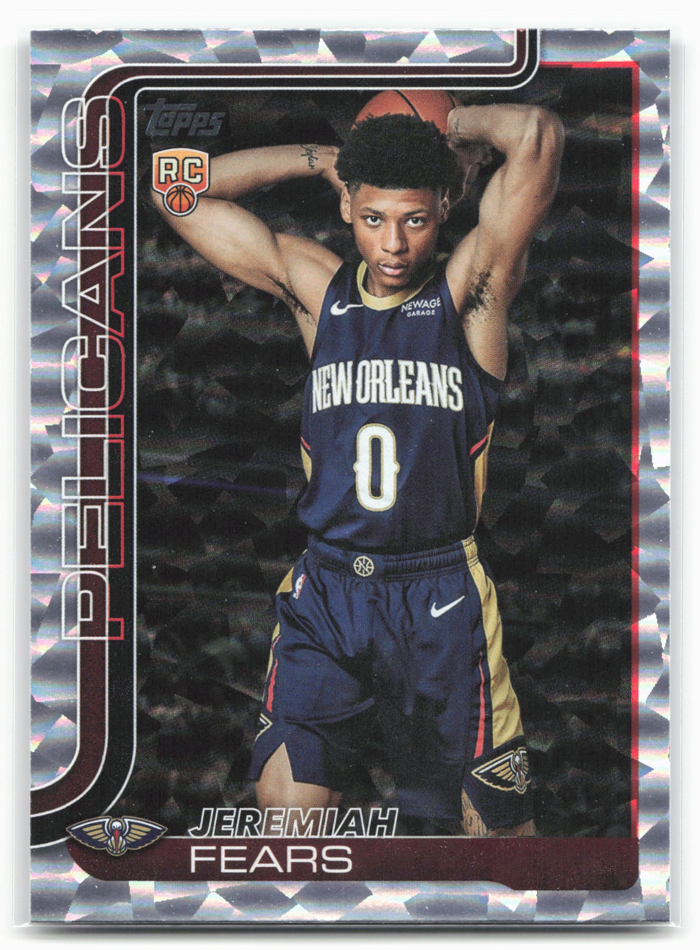 2025-26 Topps #207 Jeremiah Fears Crackleboard 25021