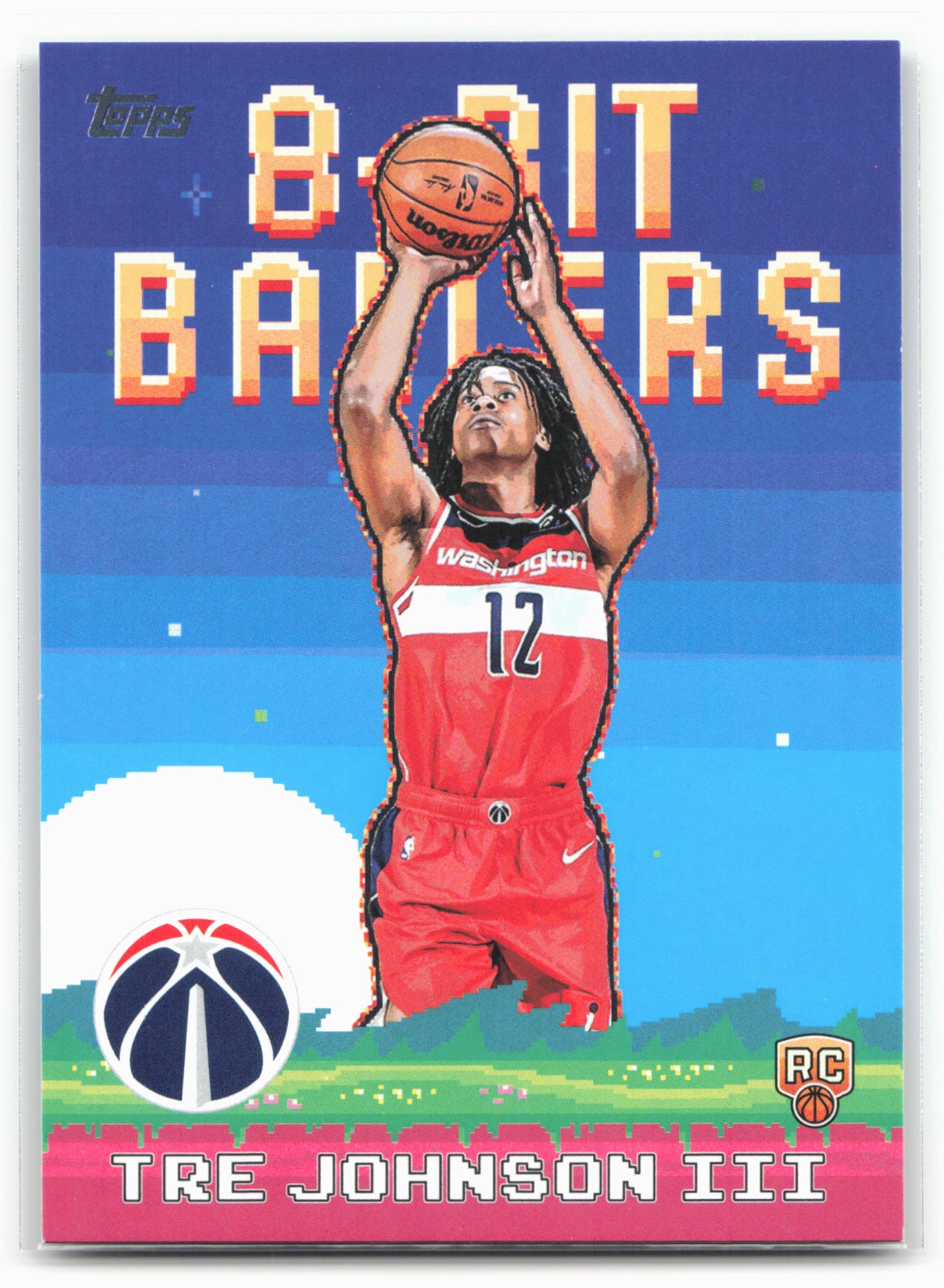 2025-26 Topps #8B-36 Tre Johnson III 8-Bit Ballers 25026
