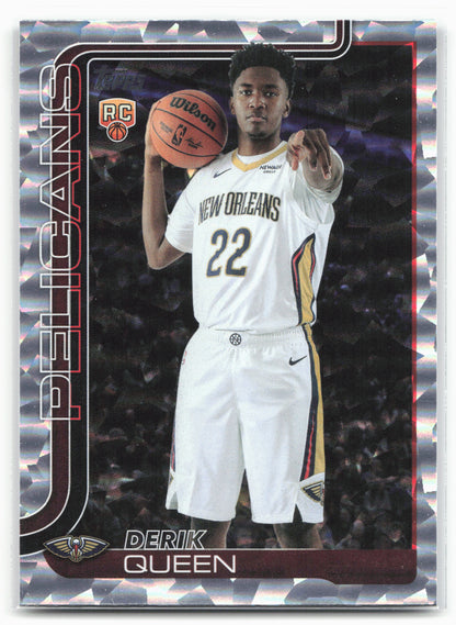 2025-26 Topps #213 Derik Queen Crackleboard 25032