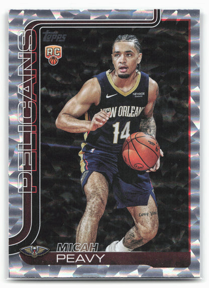 2025-26 Topps #241 Micah Peavy Crackleboard 25034