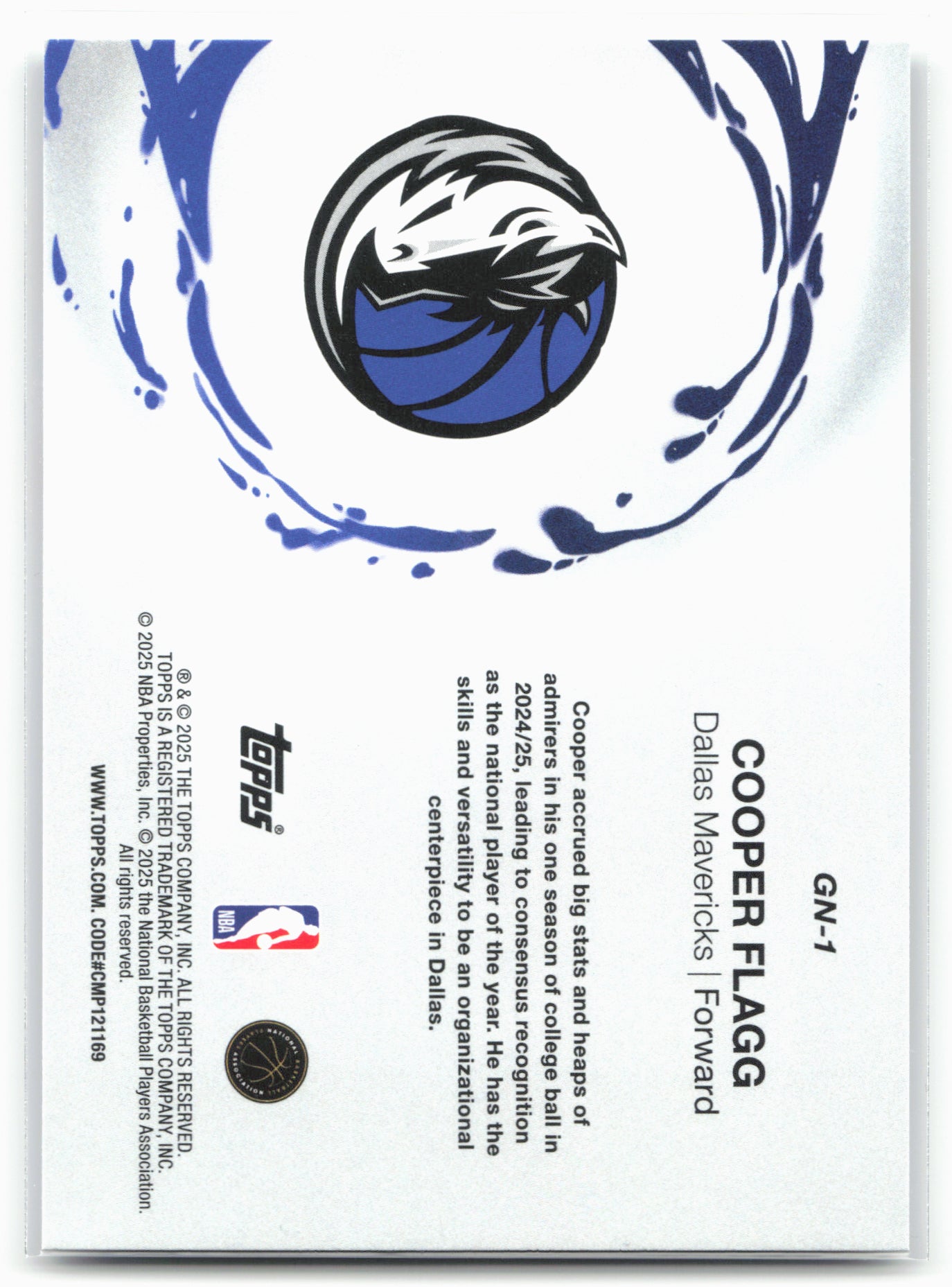 2025-26 Topps #GN-1 Cooper Flagg Generation Now 25035