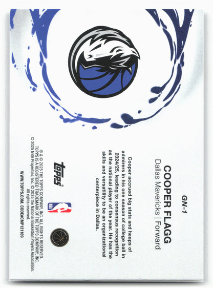 2025-26 Topps #GN-1 Cooper Flagg Generation Now 25035