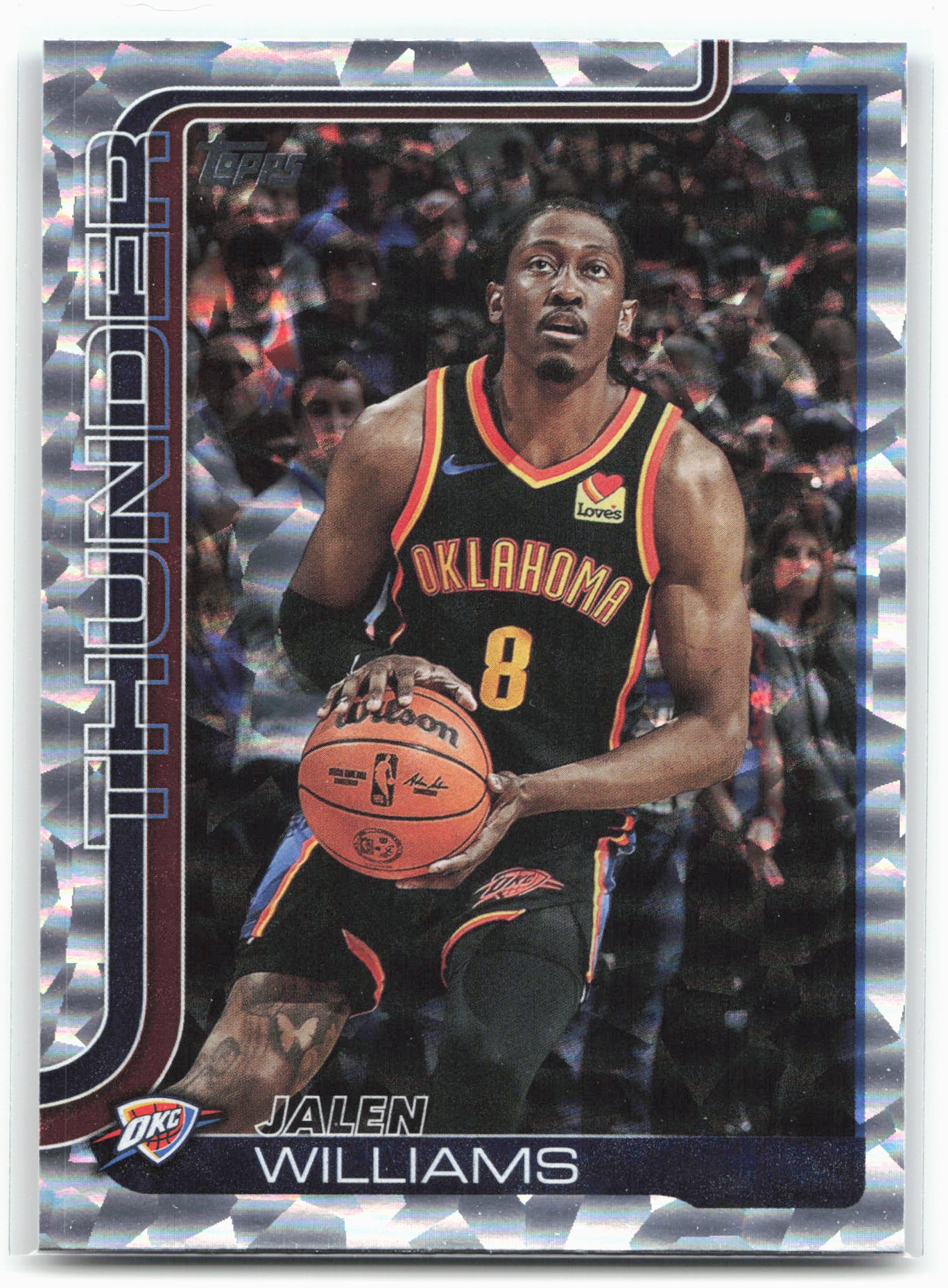 2025-26 Topps #116 Jalen Williams Crackleboard 25040