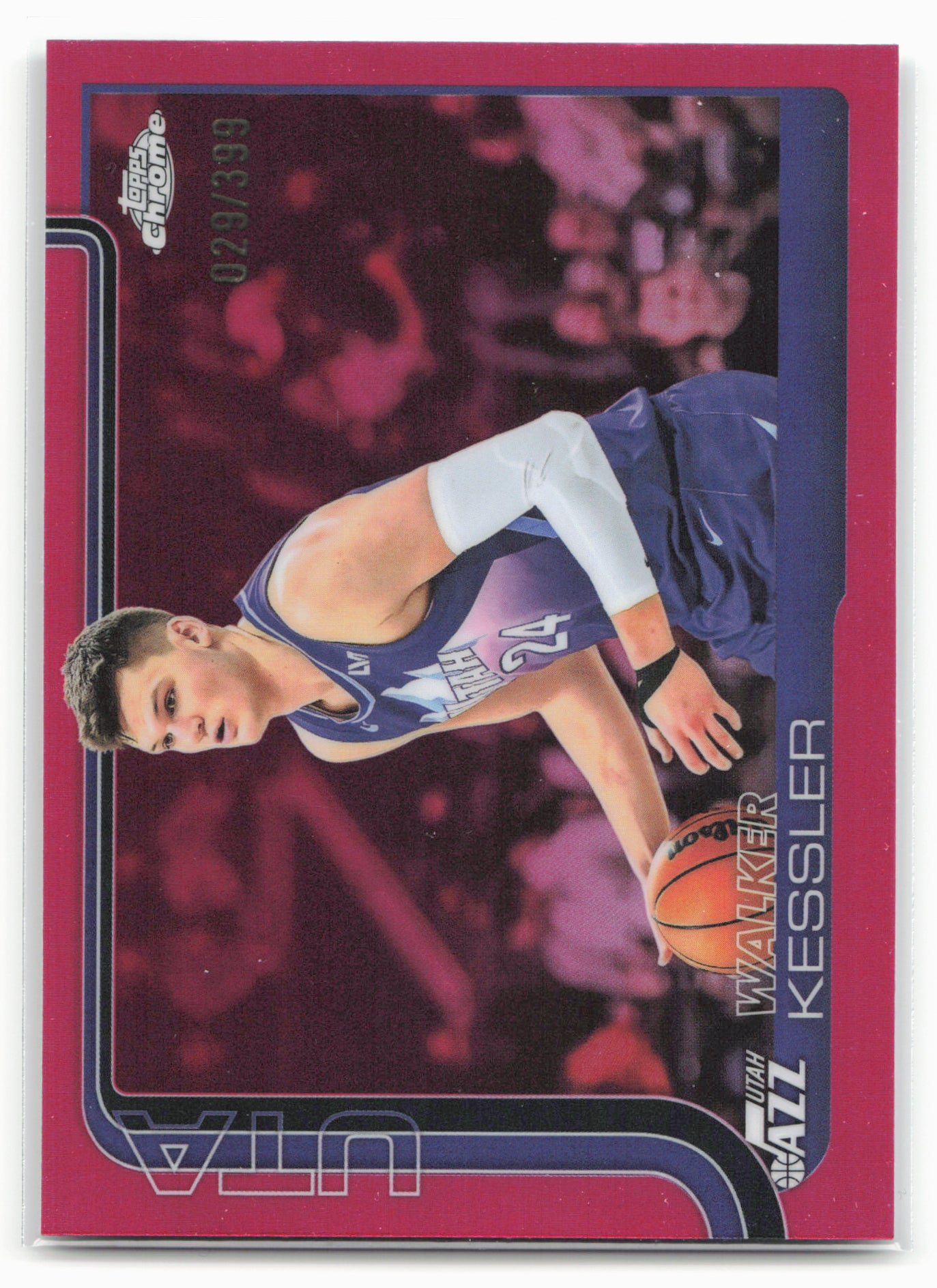 2025-26 Topps Chrome #205 Walker Kessler Refractors Magenta /399