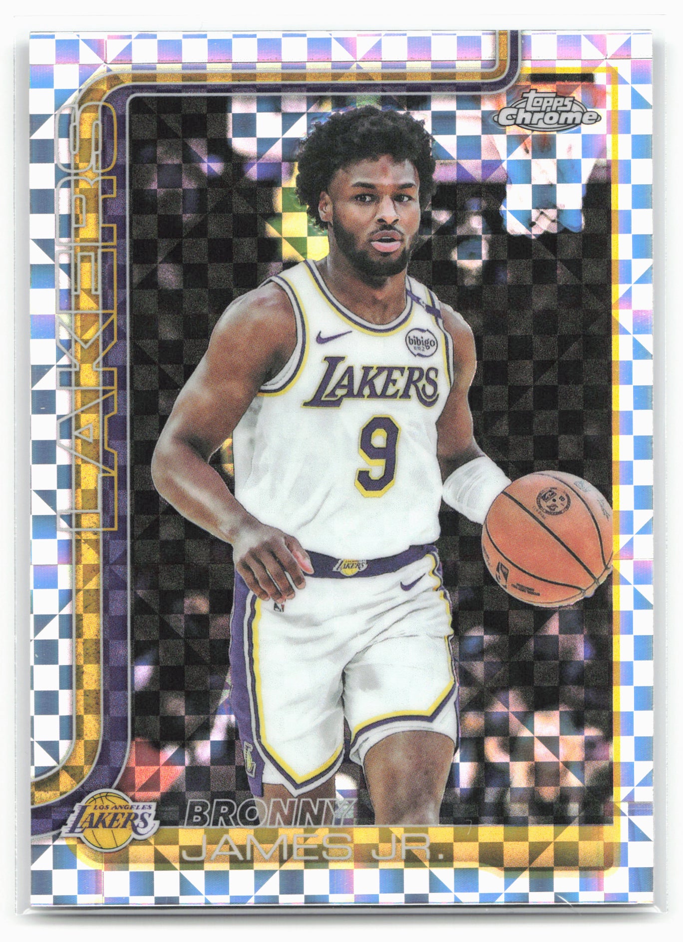 2025-26 Topps Chrome #182 Bronny James Jr. X-Fractors