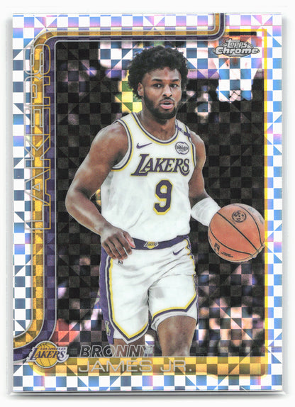 2025-26 Topps Chrome #182 Bronny James Jr. X-Fractors