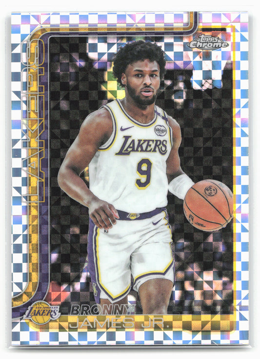 2025-26 Topps Chrome #182 Bronny James Jr. X-Fractors