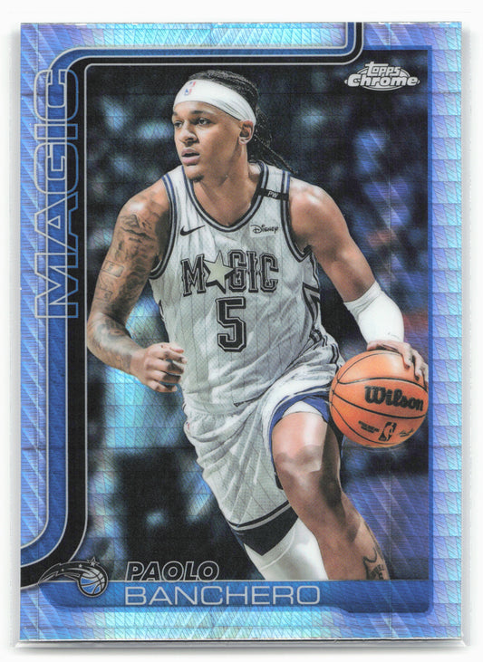 2025-26 Topps Chrome #140 Paolo Banchero Prism Refractors