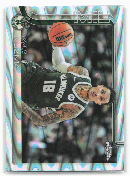 2025-26 Topps Chrome #118 Kyle Kuzma RayWave Refractors