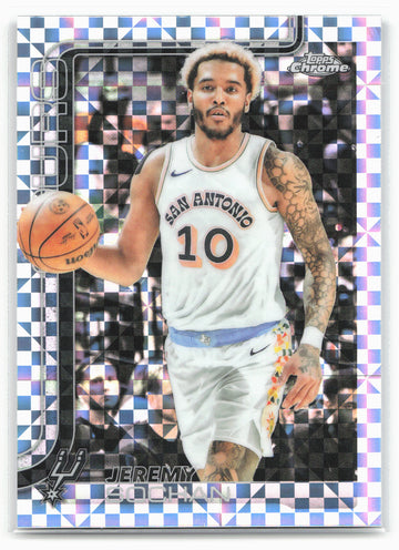 
2025-26 Topps Chrome #239 Jeremy Sochan X-Factor