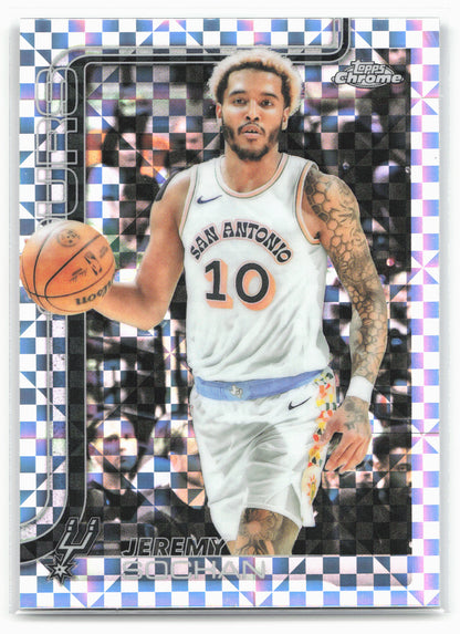 2025-26 Topps Chrome #239 Jeremy Sochan X-Factor