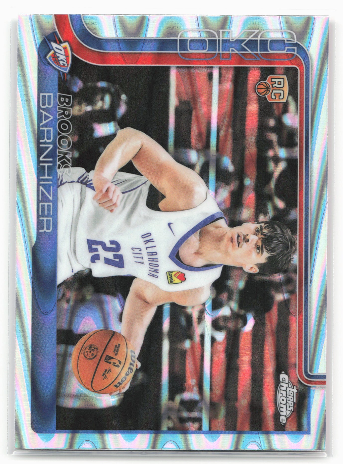 2025-26 Topps Chrome #295 Brooks Barnhizer RayWave Refractors