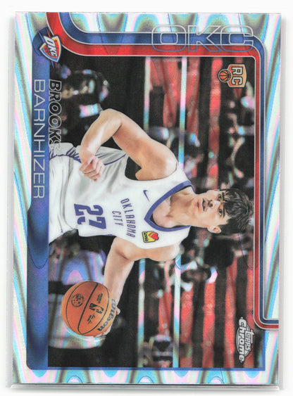 2025-26 Topps Chrome #295 Brooks Barnhizer RayWave Refractors
