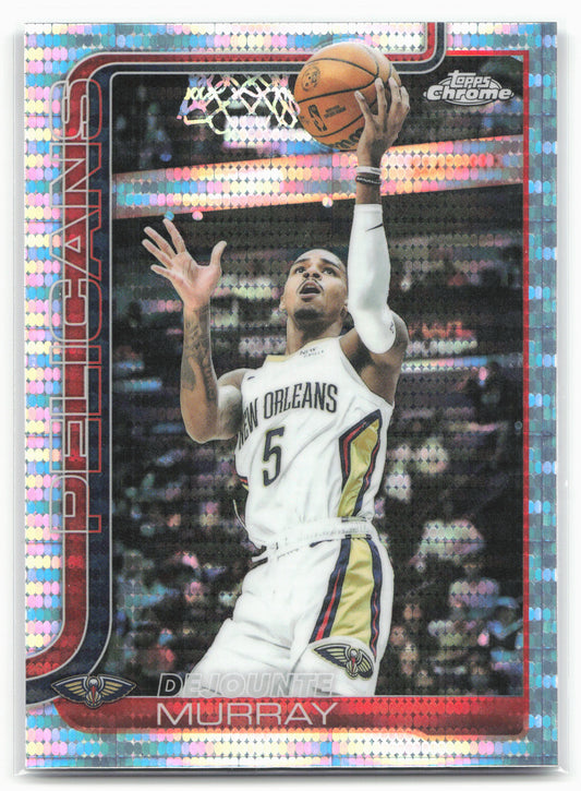 2025-26 Topps Chrome #186 Dejounte Murray Prism Refractors