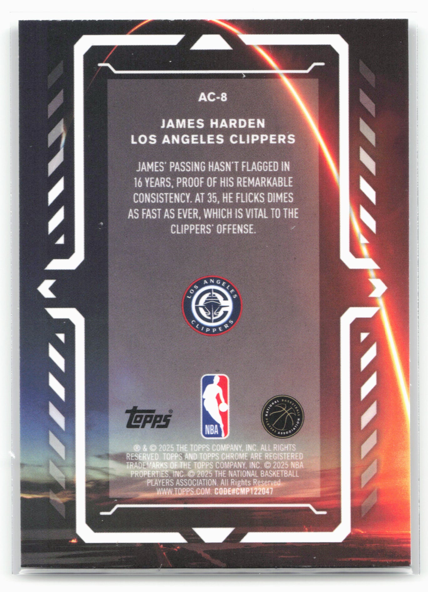 2025-26 Topps Chrome #AC-8 James Harden ACTIVATORS