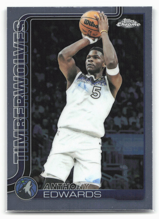 2025-26 Topps Chrome #151 Anthony Edwards