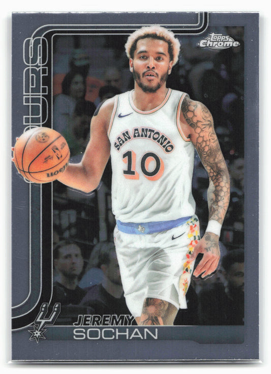 2025-26 Topps Chrome #239 Jeremy Sochan