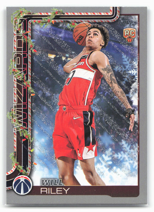 2025-26 Topps Holiday #H181 Will Riley Glitter Holiday 25126