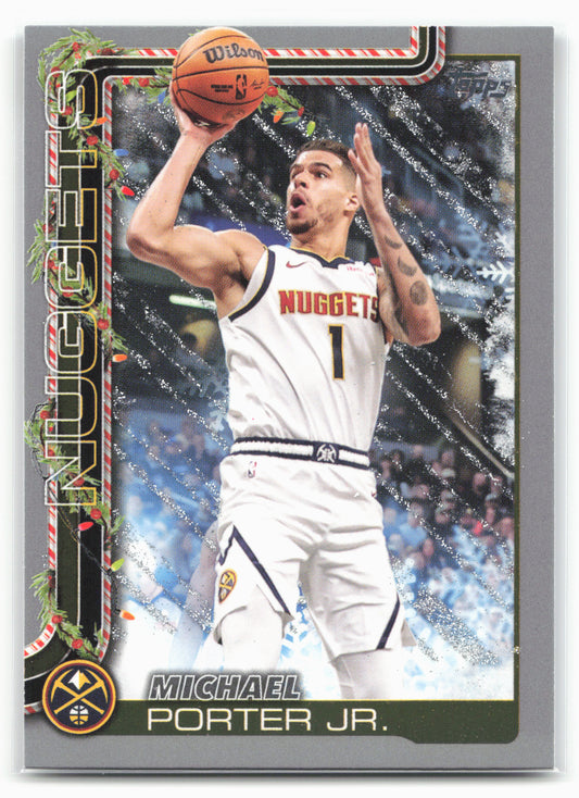 2025-26 Topps Holiday #H82 Michael Porter Jr. Glitter Holiday 25130