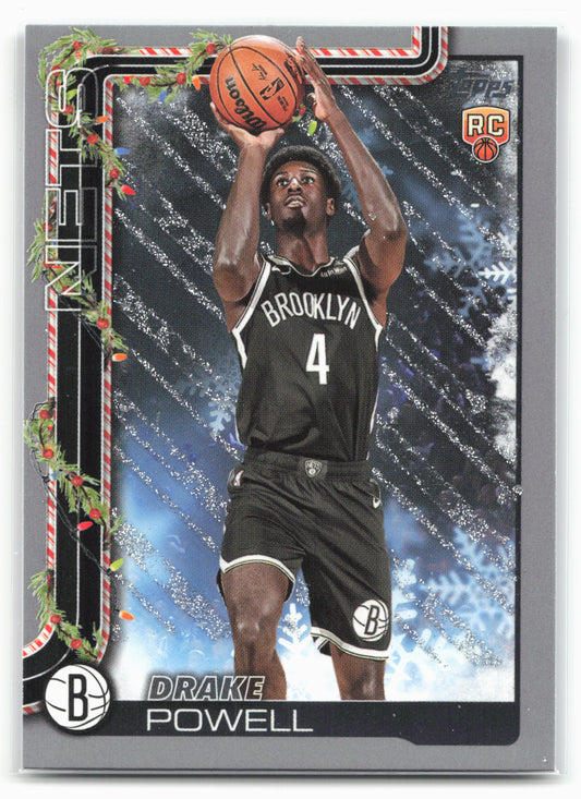 2025-26 Topps Holiday #H182 Drake Powell Glitter Holiday 25133