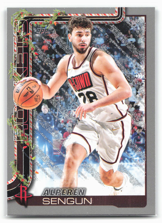 2025-26 Topps Holiday #H145 Alperen Sengun Glitter Holiday 25134