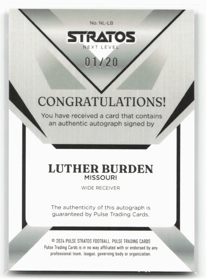 2024 Pulse Stratos #NL-LB Luther Burden Next Level  /20