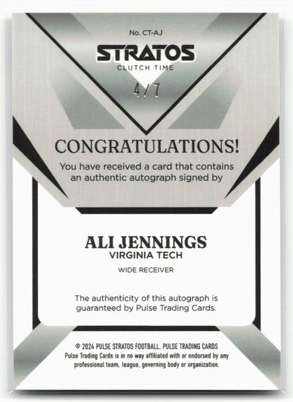 2024 Pulse Stratos #CT-AJ Ali Jennings Red 4/7
