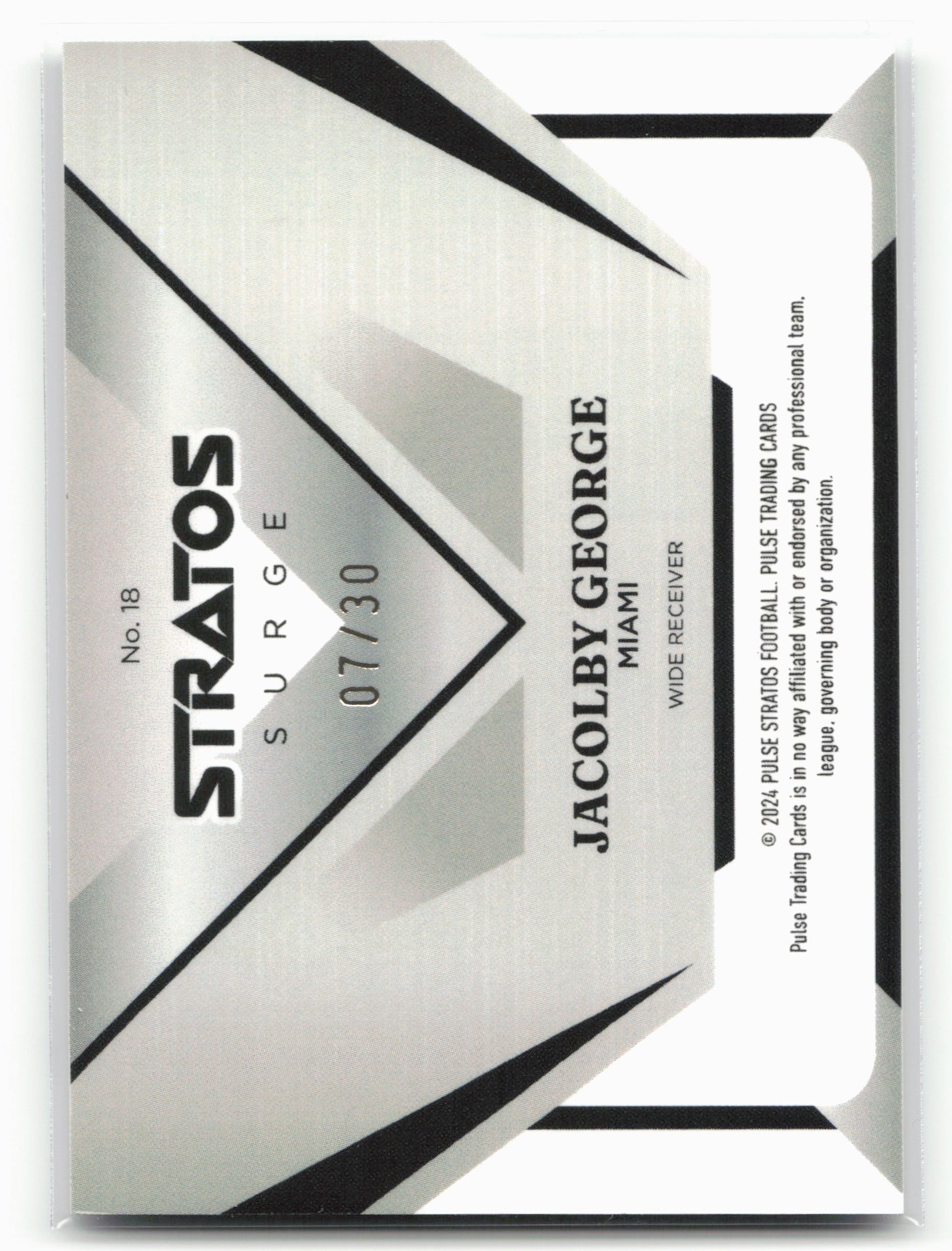 2024 Pulse Stratos #18 Jacolby George Surge 07/30