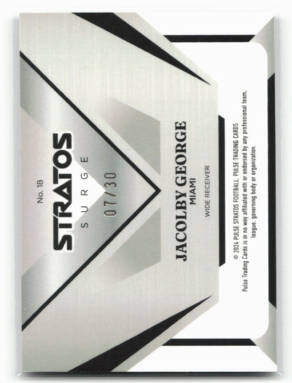 2024 Pulse Stratos #18 Jacolby George Surge 07/30