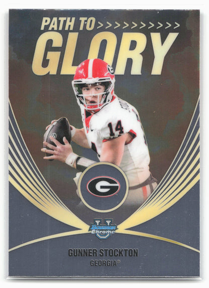 2025 Bowman University Chrome #PG-3 Gunner Stockton Path to Glory