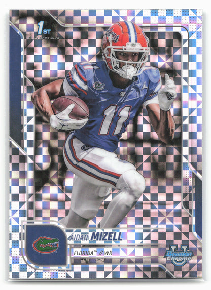 2025 Bowman University Chrome #90 Aidan Mizell Xfractor