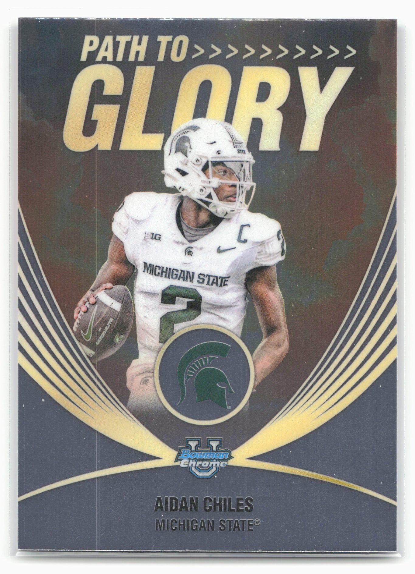 2025 Bowman University Chrome #PG-14 Aidan Chiles Path to Glory