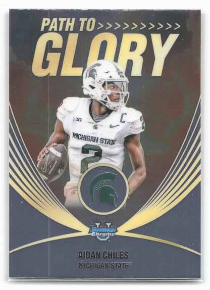 2025 Bowman University Chrome #PG-14 Aidan Chiles Path to Glory