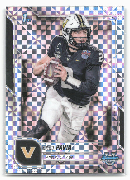 2025 Bowman University Chrome #190 Diego Pavia Xfractor