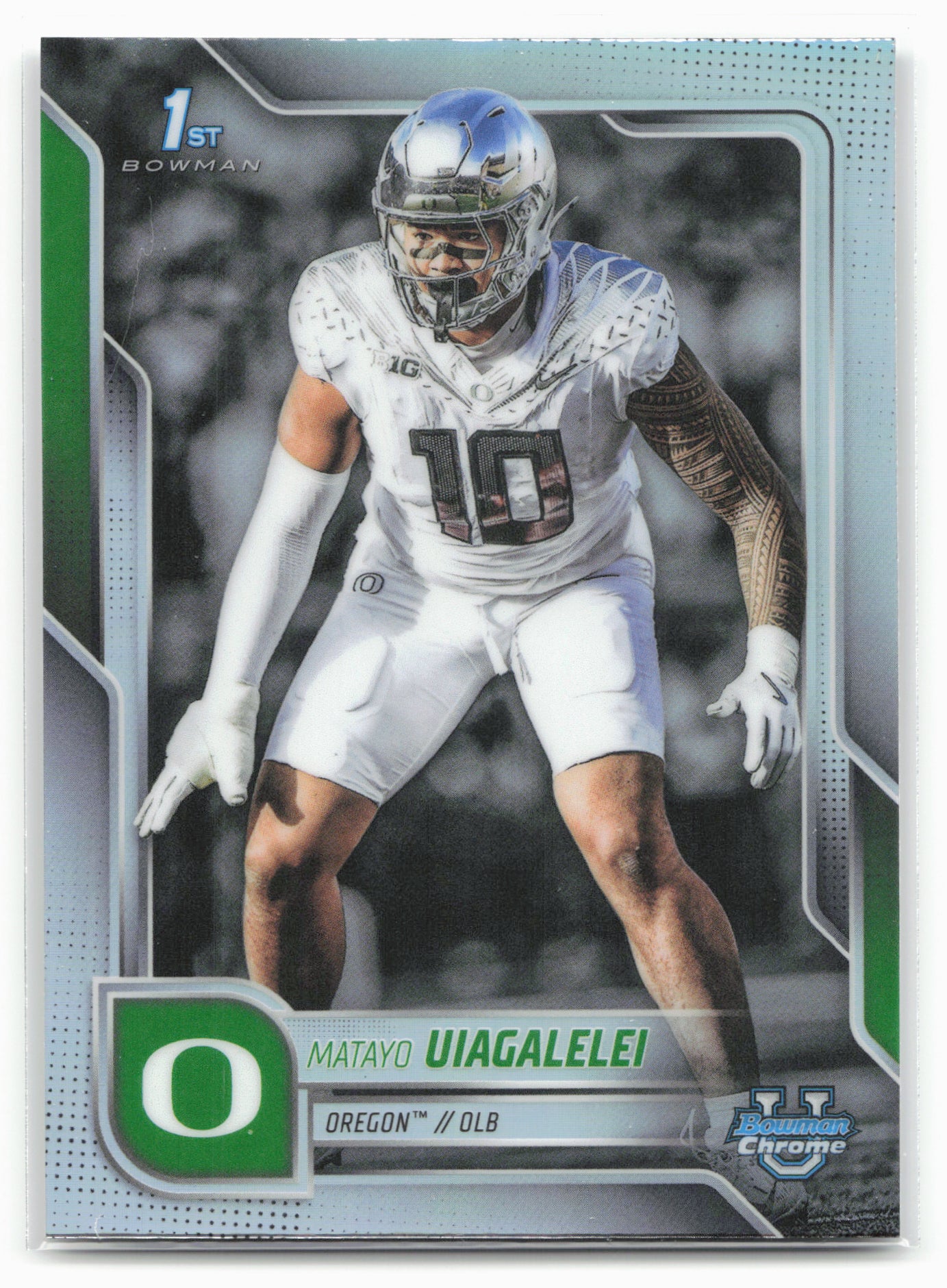 2025 Bowman University Chrome #64 Matayo Uiagalelei Refractor