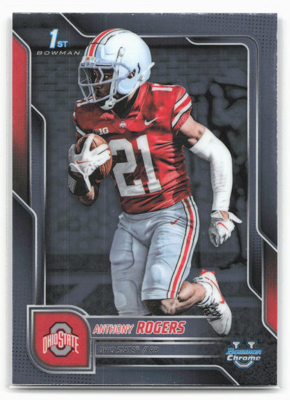 2025 Bowman University Chrome #68 Anthony Rogers