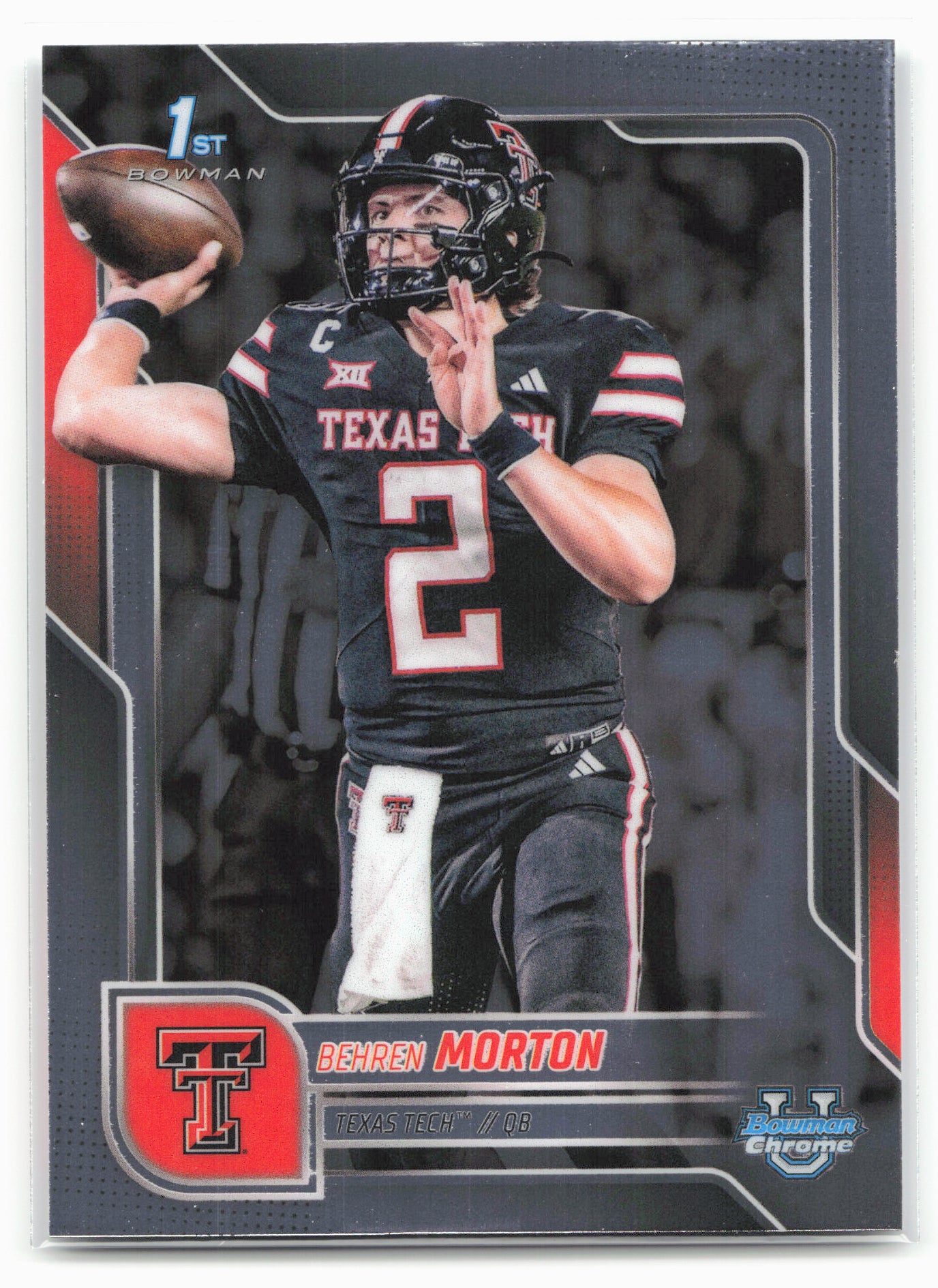 2025 Bowman University Chrome #110 Behren Morton