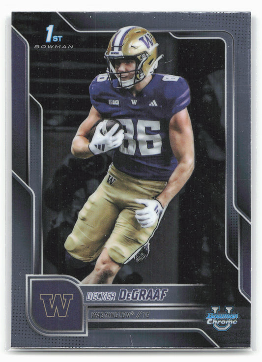 2025 Bowman University Chrome #4 Decker DeGraaf